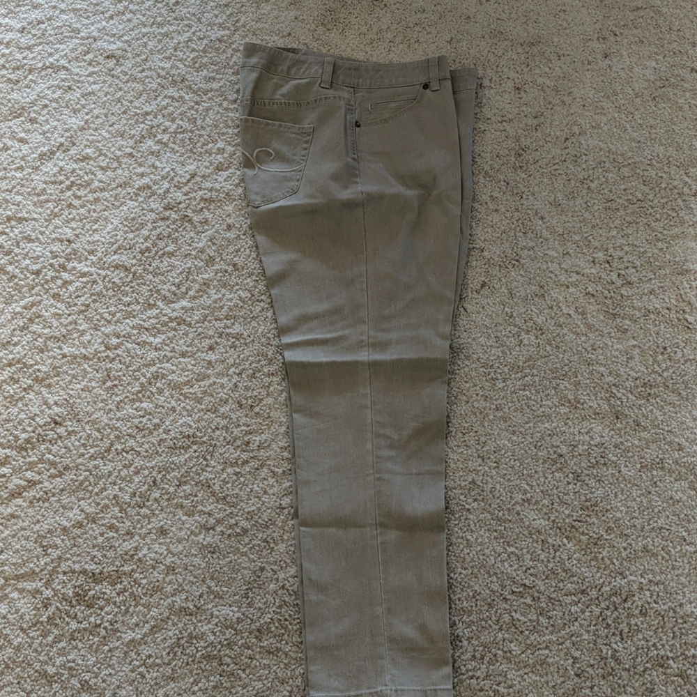 Chicos Additions size 1 taupe jeans